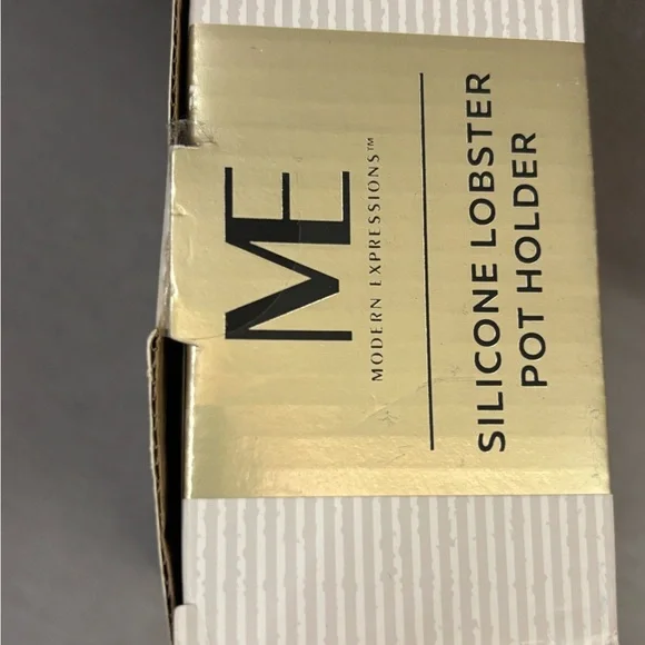 Modern Expressions Red Silicone Lobster Claw Pot Holder Set new in box - Picture 3 of 3